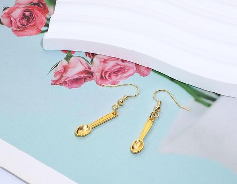 Tupalizy 100PCS Tiny Spoon Charms Tableware Kitchen Cooking Utensils Charms Pendants for Bracelets Jewelry Making Necklaces Earrings Key Chains Crafts Christmas Halloween Party Decors in Saudi Arabia