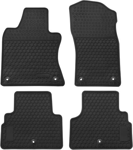 Car Floor Mat for Infiniti Q50 2014-2024 Custom Fit Full Black Rubber Auto Liner Mats All Weather Protection Heavy Duty Odorless in Kuwait