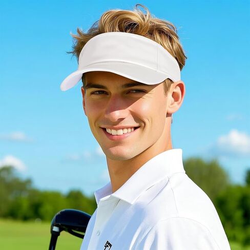 Marrywindix 1 Piece of Sport Wear Athletic Visor Sun Sports Visor Hat Laser Visor Adjustable Cap for Women and Men (One Size) in Kuwait