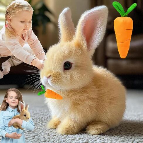 My Realistic Bunny Toy, Bundy Realistic Bunny pal, Jumping, Twitching, and Shaking Ears, Bunny Pal Realistic Bunny Toy, Realistic Bunny That Moves, Realistic Bunny Toys for Kids in Saudi Arabia