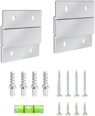 French Cleat Mirror Hanger Kit 2 inch 2 Pairs 30 lb Z Hanging Heavy Picture Mirror Frame Wall Mounting Bracket Hardware Duty Clips Hangers Brackets Mount Cleat Cabinet Shelf Hooks Art Board Canvas in Saudi Arabia