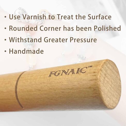 Fgnaic Upgraded Silicone Beads Wristlets Knot Grippers, Wood Knot Gripper Set of 2 for Beaded Wristlet (Wood) in Saudi Arabia
