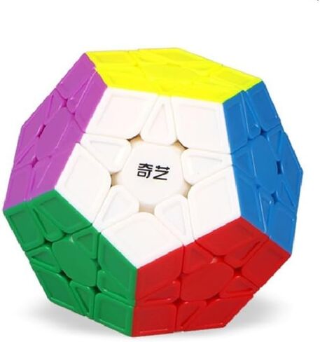 QYTOYS Toys Megaminx Speed Cube Puzzle Toy,Pentagonal Dodecahedron Magic Puzzle Toy,Brain Teaser QiHeng ABS Square Cube (Sticker 3X3) in Kuwait