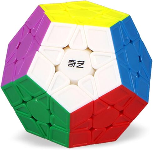 QYTOYS Toys Megaminx Speed Cube Puzzle Toy,Pentagonal Dodecahedron Magic Puzzle Toy,Brain Teaser QiHeng ABS Square Cube (Sticker 3X3) in Kuwait