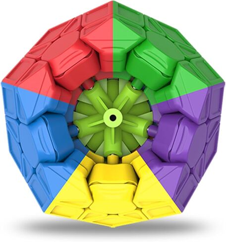 QYTOYS Toys Megaminx Speed Cube Puzzle Toy,Pentagonal Dodecahedron Magic Puzzle Toy,Brain Teaser QiHeng ABS Square Cube (Sticker 3X3) in Kuwait