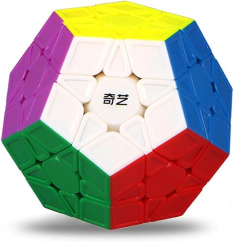 QYTOYS Toys Megaminx Speed Cube Puzzle Toy,Pentagonal Dodecahedron Magic Puzzle Toy,Brain Teaser QiHeng ABS Square Cube (Sticker 3X3) in Kuwait