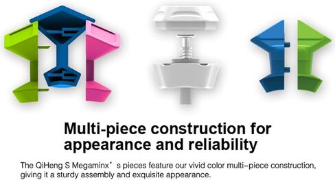 QYTOYS Toys Megaminx Speed Cube Puzzle Toy,Pentagonal Dodecahedron Magic Puzzle Toy,Brain Teaser QiHeng ABS Square Cube (Sticker 3X3) in Kuwait