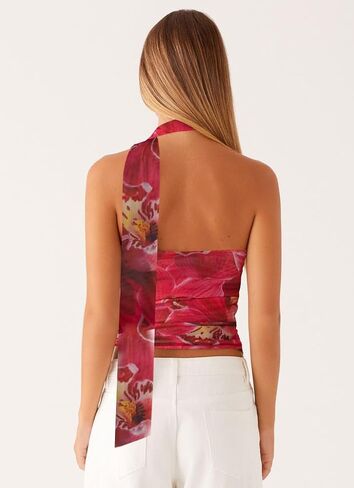 Women Leopard Tube Top Mesh Ruched Strapless Crop Top Sexy Cheetah Print Backless Bandeau Tank Top with Scarf in Saudi Arabia