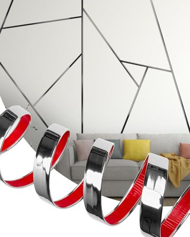 Peel and Stick Trim, 0.78 in x 20 Ft Waterproof Molding Trim for Walls, Mirror Frame,Baseboard, Flexible & Self-Adhesive Trim Black in Saudi Arabia