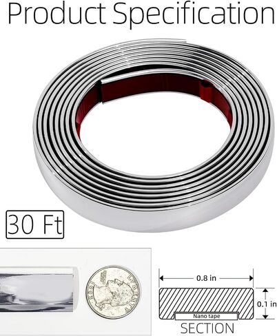 Peel and Stick Trim, 0.78 in x 20 Ft Waterproof Molding Trim for Walls, Mirror Frame,Baseboard, Flexible & Self-Adhesive Trim Black in Saudi Arabia