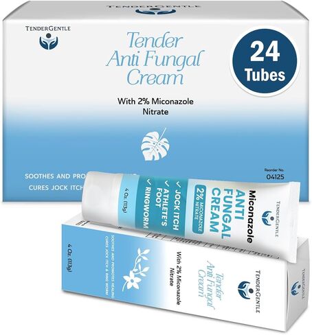 Miconazole Antifungal Cream for Skin, Pack of 2-4 oz if Miconazole Nitrate for Jock Itch, Athlete's Foot, Itching, and Ringworm in Kuwait