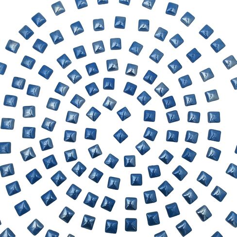 0.59 inch Square Glass Mosaic Tiles,1.1 LB /150 PCS Loose Mosaic Glass Pieces Stone Tiles for Art Crafts and Home Garden Decoration (Pearl Sky Blue) in Kuwait