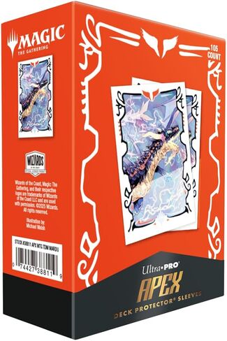 Ultra Pro - Tarkir Dragonstorm ureni ، الأغنية التي لا تنتهي 105CT Apex Deck Protector ™ من أجل السحر: The Gathering in Kuwait