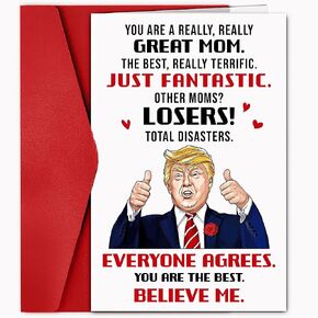 9Clever Happy Mothers Day Card For Mom - بطاقة عيد ميلاد الأم المضحكة مع مظروف ، أفضل هدايا أمي من ابنته ابن كيد ، بطاقات عيد ميلاد مثالية للأمهات للماما ، الجدة ، زوجة الأب ، هي ، النساء