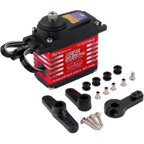 GX3255BLS Digital Servo 7.4v 55kg عزم الدوران العزم العالي الكامل معدن ترس حلزوني محرك IP68 RC روبوتية ل 1/8 1/10 سيارات (360 درجة دوران)