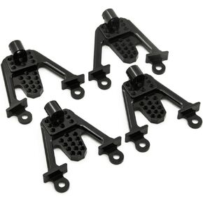 4pcs الأطواق الصدمة الأمامية والخلفية الأطواق الأطواق التركيز على الأجزاء المحورية SCX10 1/10 Scale Crawlers Truck Car (Black)
