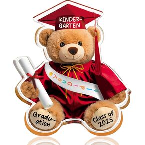 Graduation Gifts of Class of 2025 Kindergarten Graduation Gift for Son Daughter Pre-K Graduation Gifts for Daughter Son Bear Animal Keepsake Paperweight Graduation Supplies