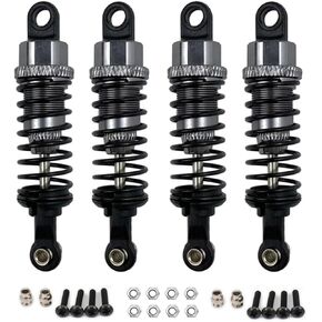 4 pcs Aluminum Oil adjustable 70mm shock absorber damper for rc car 1/16 Hsp hip losi buggy truck hop-up upgrade parts (Navy Blue) in Kuwait