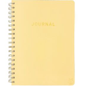 Graphique Apollo Vegan Leather Journal ، دفتر ملاحظات حلزوني للكتابة ، 192 صفحة مبطن ، 8 "× 10"