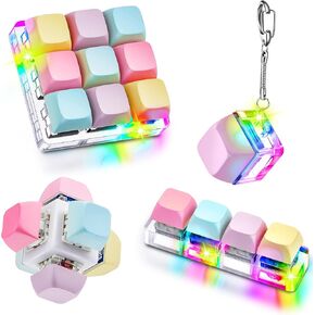 Taiyin 4 PCS ألعاب Declussed Toys لوحة مفاتيح لوحة مفاتيح لوحة المفاتيح Cube Toy Mechanical Key Key Butto Truy Lutting Frugk Higds to Comple