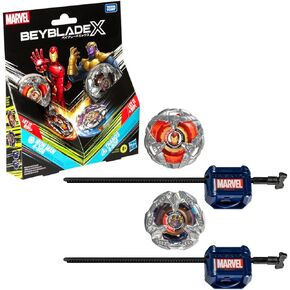 Beyblade X Marvel Collab Iron Man 4-80B vs. Thanos 4-60B Multipack
