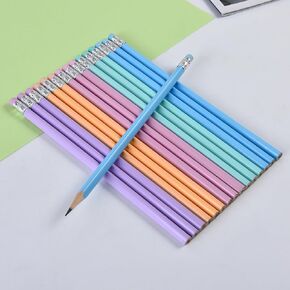 72PCS Colorful Wooden Cased Pencils for Kids Bulk with Erasers, Fun Cute for School,Drawing,Gift (pattern, 72)
