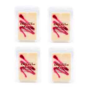 Swan Creek Cherry Almond Buttercream 5.25oz Drizzle Melts 4-Pack | Soy Wax Melts Herbal Fragrance for The Home | Bakery Scented Break Apart Soybean Wax | Made in The USA
