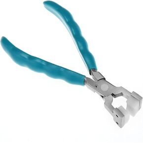 Qwork Nylon-jaw Chain Chip-Nose Cliers ، وموجودات لصنع المجوهرات ، وأدوات الحرفية مع مقابض PVC وربيع الأوراق المزدوجة