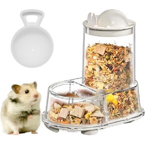 موزع صحن الأطعمة التلقائي لمغذيات الهامستر للقرصين السوريين القزم ، الجيربيل ، الماوس ، خنزير غينيا ، القنفذ (أبيض) in Kuwait