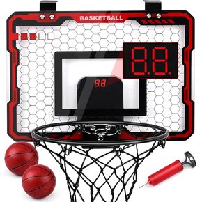 Amy & Benton Mini Basketball Hoop Kids Indoor Kids Electronic Rock Room Small Scoreball Door Door Basketball Hoop Door Dunk Breat