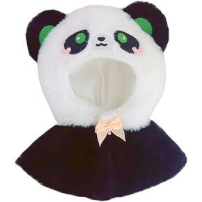 niannyyhouse 10cm Plush Doll Clothes Loose Shawl Cat Puppy Panda Bear Vest Doll Accessories Dress Up (Black) in Kuwait