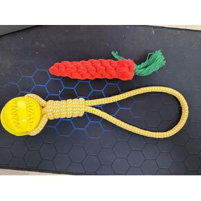 Sunglow Knotted Woven Pet Dog Toy，Eco-Friendly Cotton Rope Toys, Bite-Resistant Rope Knot Dog Toy，Medium/Small Dogs Toy，Not Suitable for Dogs with Strong Aggressive Chewing
