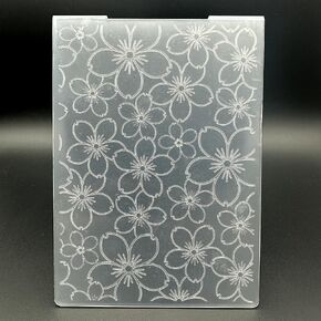3D Tlass stressing folder قالب الزهور الزهور الصغيرة الزهور الملمس A6 الحجم لصنع البطاقات تصنع الورق المصنوع من الورق المصنوع يدويًا مصنوعة يدويًا لمستلزمات الفنون