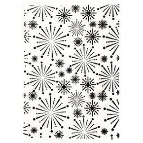 Arbuya Fireworks Background Plastic Encluping Folder for Scrapbook DIY Card Card Tool Tool Tool Plastic Tool (Firworks)