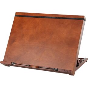 Beech Wood Book Stand for Reading ، Respontop Book Holder Tray مع مقاطع ورق page ، مكتبة عرض محمولة قابلة للتعديل للحصول على الوصفة ، كتب الطبخ ، المجلات ، الأجهزة اللوحية ، الجوز