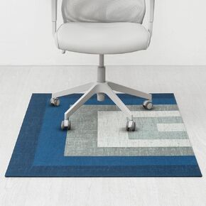 Anji Mountain Rug'd Chairmat- مكتب المكاتب المضادة للانزلاق ، قمة جاكار المنسوجة ، حصيرة كرسي مكتب متعددة الاستخدامات لسجاد الوبر المنخفض والأسطح الصلبة ، كرسي حصيرة أساسيات- بونكا (36 × 48)
