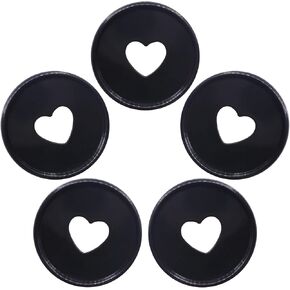 1.4inch/35mm 33pcs أقراص مخطط لنظام الدفاتر Discbound نظام توصيل قرص بلاستيكي رينج رينج (Black Heart ، 1.4inch/35mm)