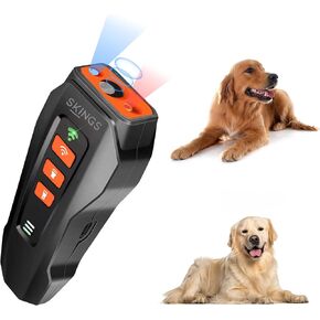 Dog Bark Raderrent Device - NO Barks No Mase Training Tool (لحياتك الأليفة أو جارتك) ، والموجات فوق الصوتية طويلة المدى حتى 50 قدمًا ، وهو بديل إنساني لتدريب الكلاب المؤلم وترابط اللحاء