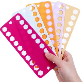 5 PCS Cross Stitch Threet حامل الأداة ، وتطريز خيط منظم البلاستيك خيط الخيط البوزة بطاقة اللوحة اللف