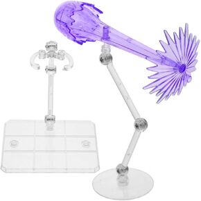 VICASKY 2pcs Doll Display Stand Action Figure Stand for Collectibles Fire Effects Display Stand Action Figure Stands Doll Stand Holder Action Figure Flight Stand Doll Stands Purple Plastic
