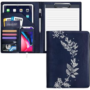 Portfolio Binder, Padfolio with Daily Planner, Portfolio, Portfolio Folder, Portfolio Organizer, Padfolio for Women, Leather Binder, Clipboard Folio, Leather Portfolio, Portfolio Notebook