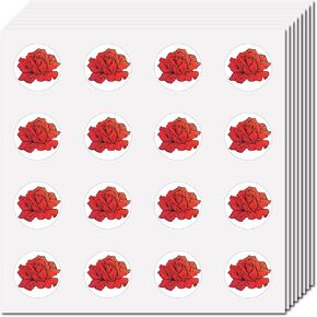 Creatcabin French Fries Stickers البلاستيك مقاوم للماء صورة لاصق البطاطا الصغيرة جولة نقاط رقائق الكرتون شارات ملصقات مخططات لكأس DIY كمبيوتر محمول قبعة 0.98 بوصة