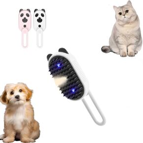 فرشاة Cat للتسلق - تكييف الكلاب مع البخار والرش والأشعة فوق البنفسجية - بخار الحيوانات الأليفة للكلاب ، فرش للقطط الداخلية ، فرشاة رش الماء لإزالة الفراء والتدليك (أبيض)