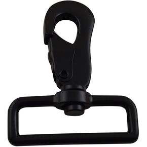 أسود 2 "داخل القطر D-Ring Lobster Clasp Claw Claw Clasp Clasp Pack من 2