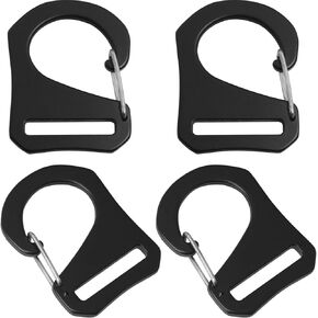 4pcs الظهر الربيع الظهر حقيبة الظهر الأمتعة سبيكة الألومنيوم 1INCH معرف الفضاء المعدني أبازيم سرعان