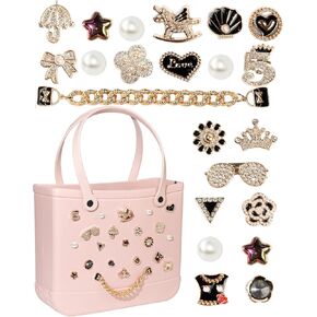 Mon Carame Rubber Beach Bag Accessories Charms ، Rubber Beach Totes Assortories ،