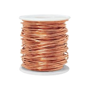 99.9 ٪ سلك النحاس الناعم الميت ، 18 مقياس (1 مم) 213 قدم (64.92 متر) الأسلاك الناعمة الناعمة الأسلاك الحرفة للزراعة الكهربائية ، البستنة ، صنع المجوهرات ، DIY ، النباتات
