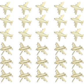 Patikil Airplane Push Pin ، 24 PCS PUST PUSH PUSH PIN طائرة لطيفة طائرة إبهام لصالح Bulletin Board Map Photo Home Office Decor