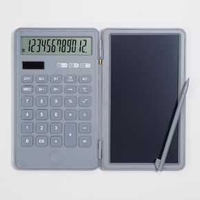 آلة حاسبة أساسية مع قرص كتابة LCD ، 12 رقمًا يعرض حجم الجيب المحمولة Calculadoras للطاقة الشمسية المحمولة للأعمال المنزلية المكتبية المدرسية ، الأسود