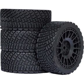 4pcs 1/10 RC Car Plastic Wheel وإطارات 66 مم مع إدراج الرغوة جزء بديل لـ 1:10 RC على سيارة Road 1:16 RC Car Car